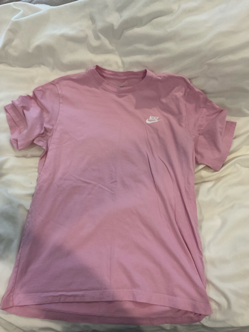 Nike Pink Crewneck Tee with Subtle Logo